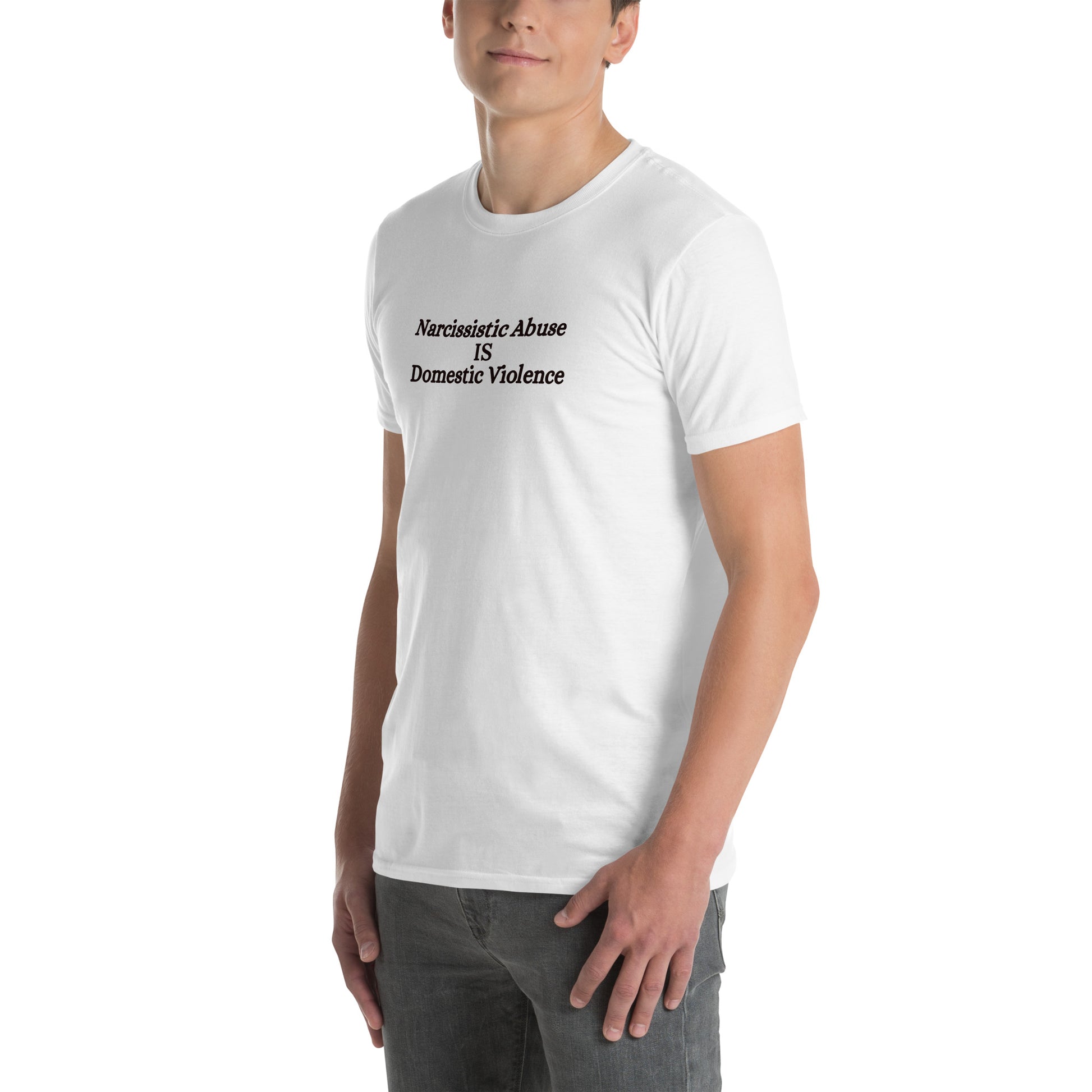 End Domestic Violence Narcissistic Abuse is DV Unisex Tee by EraofInk