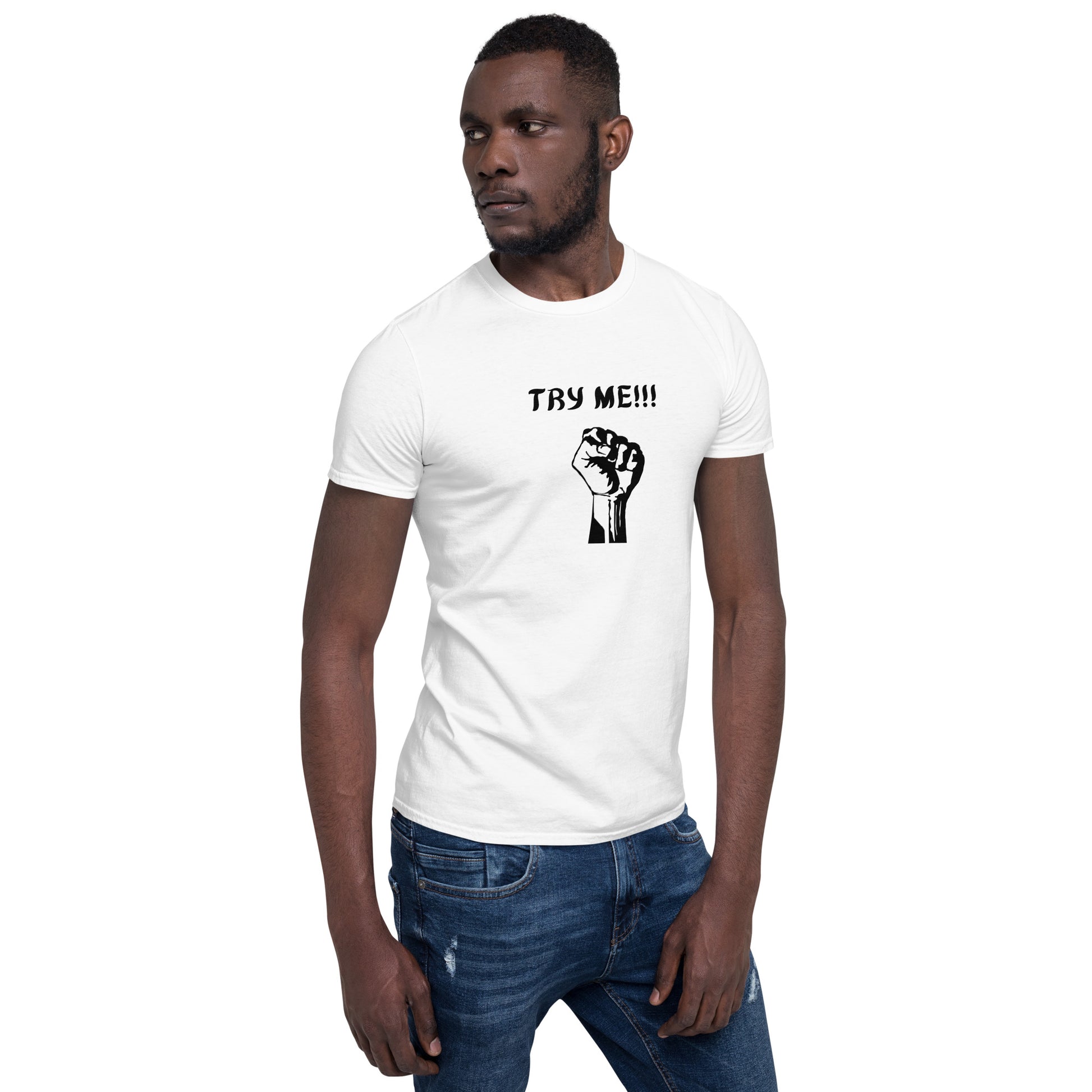 Try Me!! Unisex Tee by EraofInk