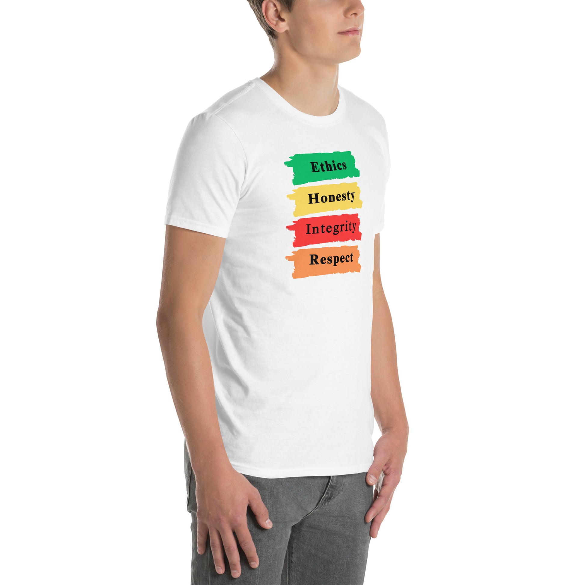 Core Values Ethics Honesty Integrity Respect Unisex Tee by EraofInk