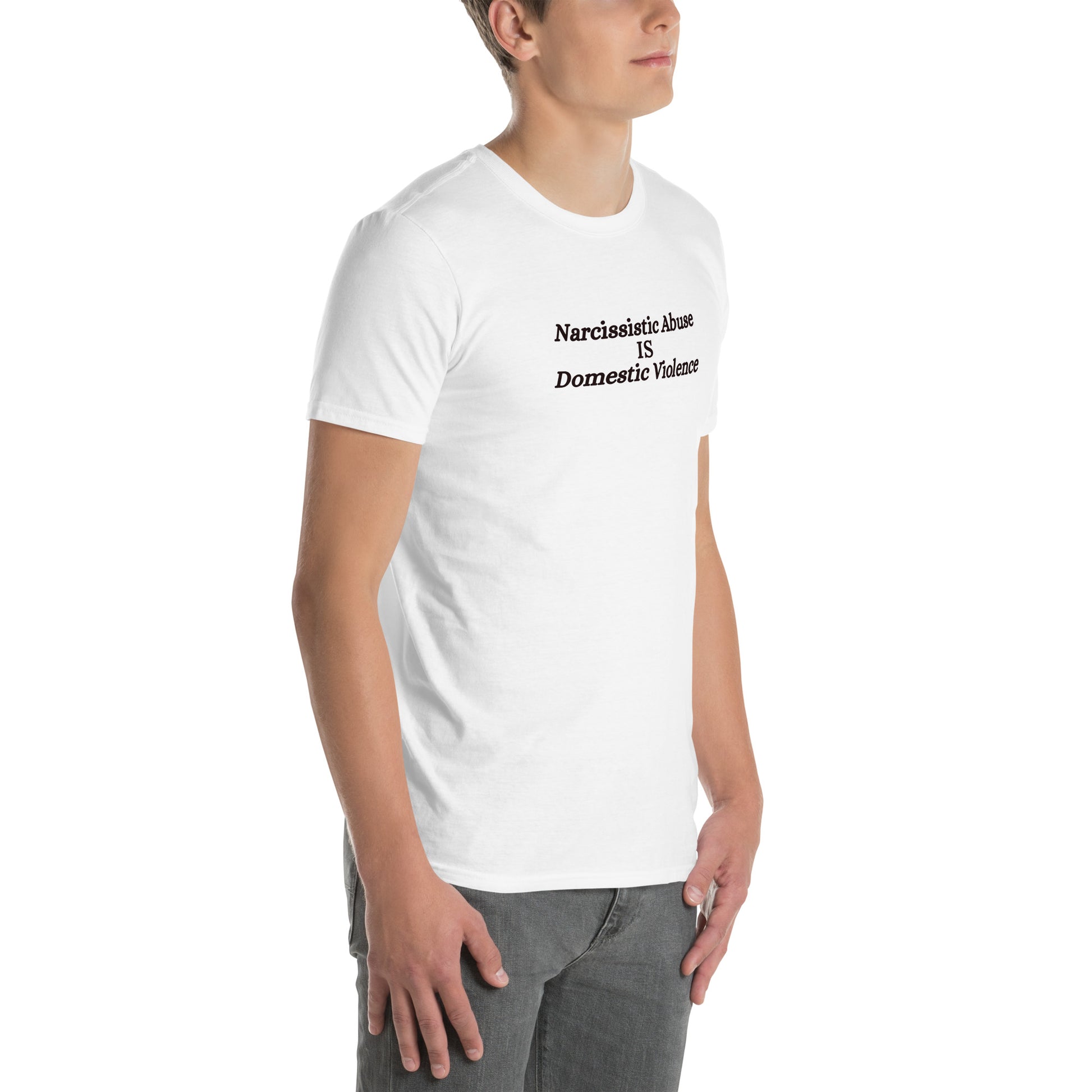 End Domestic Violence Narcissistic Abuse is DV Unisex Tee by EraofInk