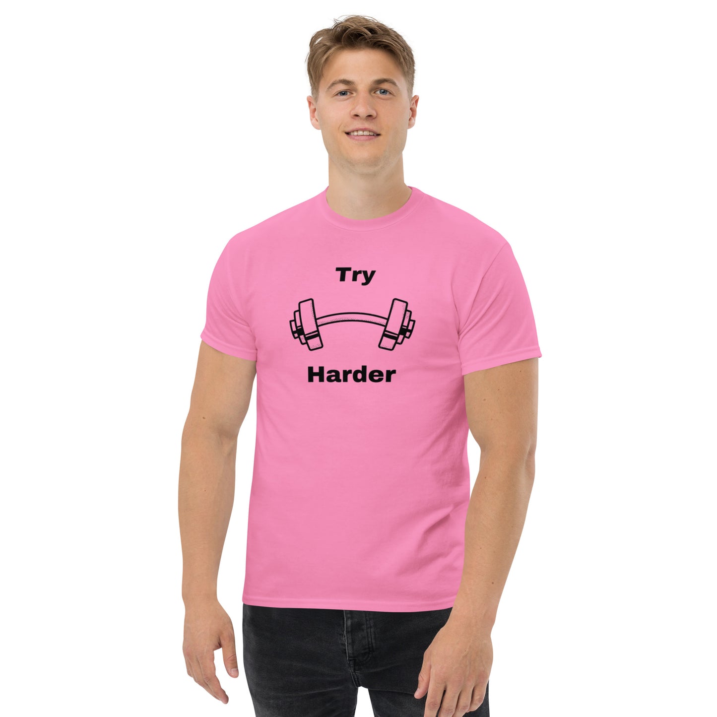 Try Harder Unisex Tee by EraofInk
