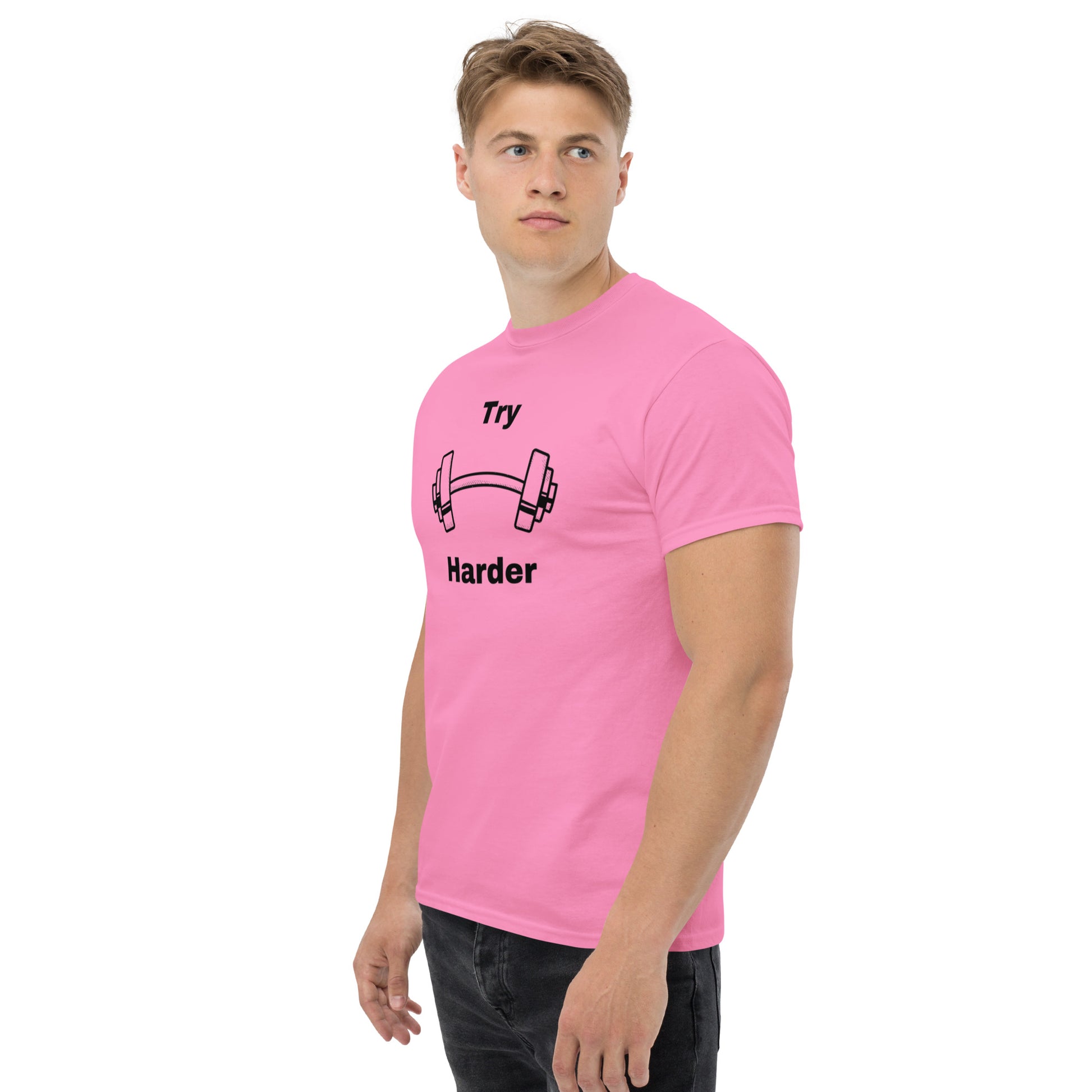 Try Harder Unisex Tee by EraofInk