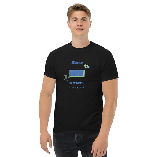 Home is Where the Court Is Pickleball Unisex Tee by EraofInk