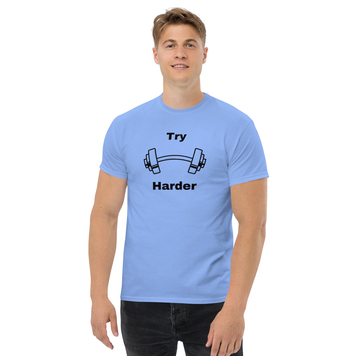 Try Harder Unisex Tee by EraofInk
