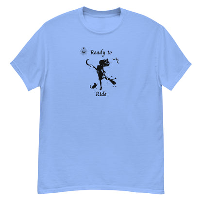 Witch Sexy Halloween Women's Tee Ready to RIDE by EraofInk