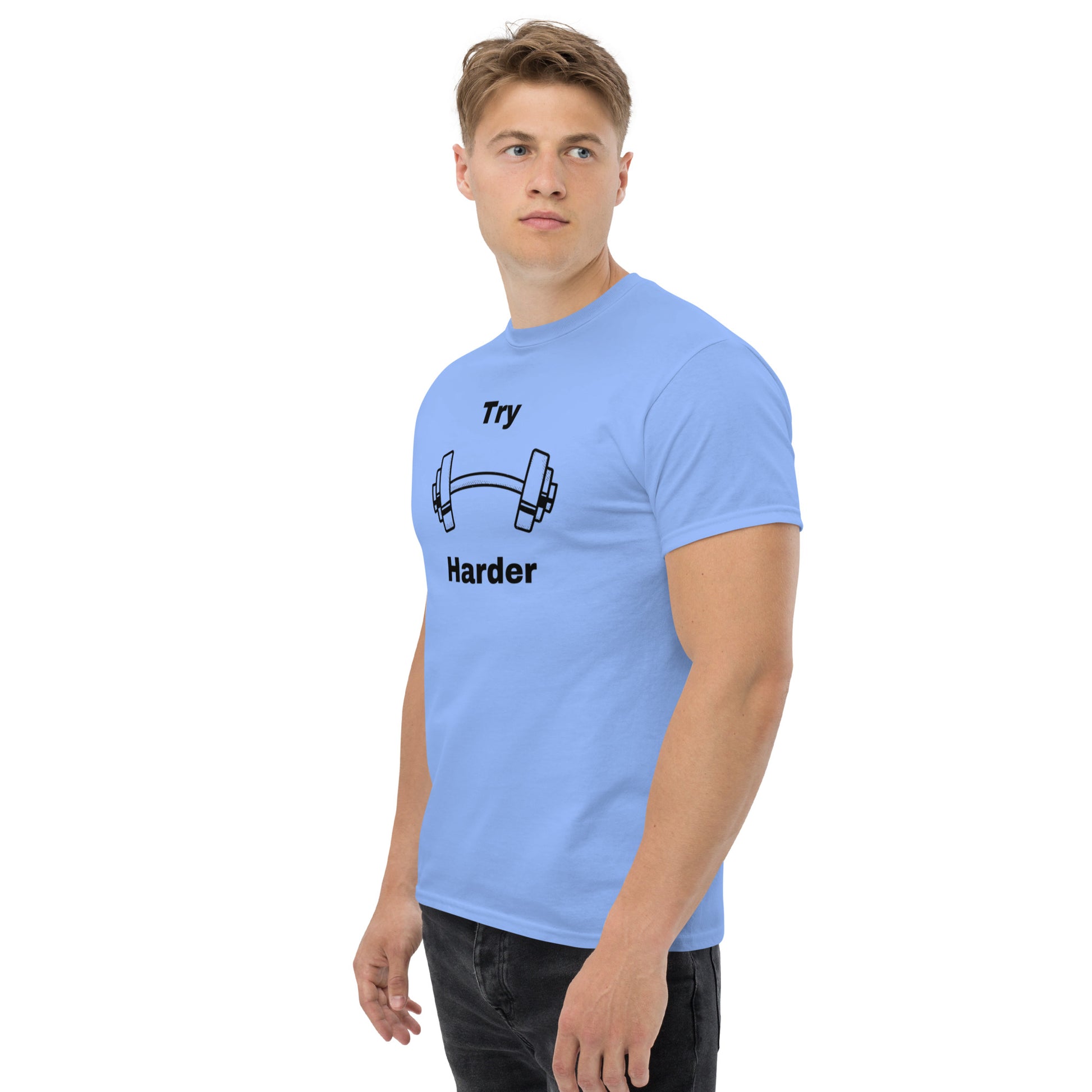 Try Harder Unisex Tee by EraofInk