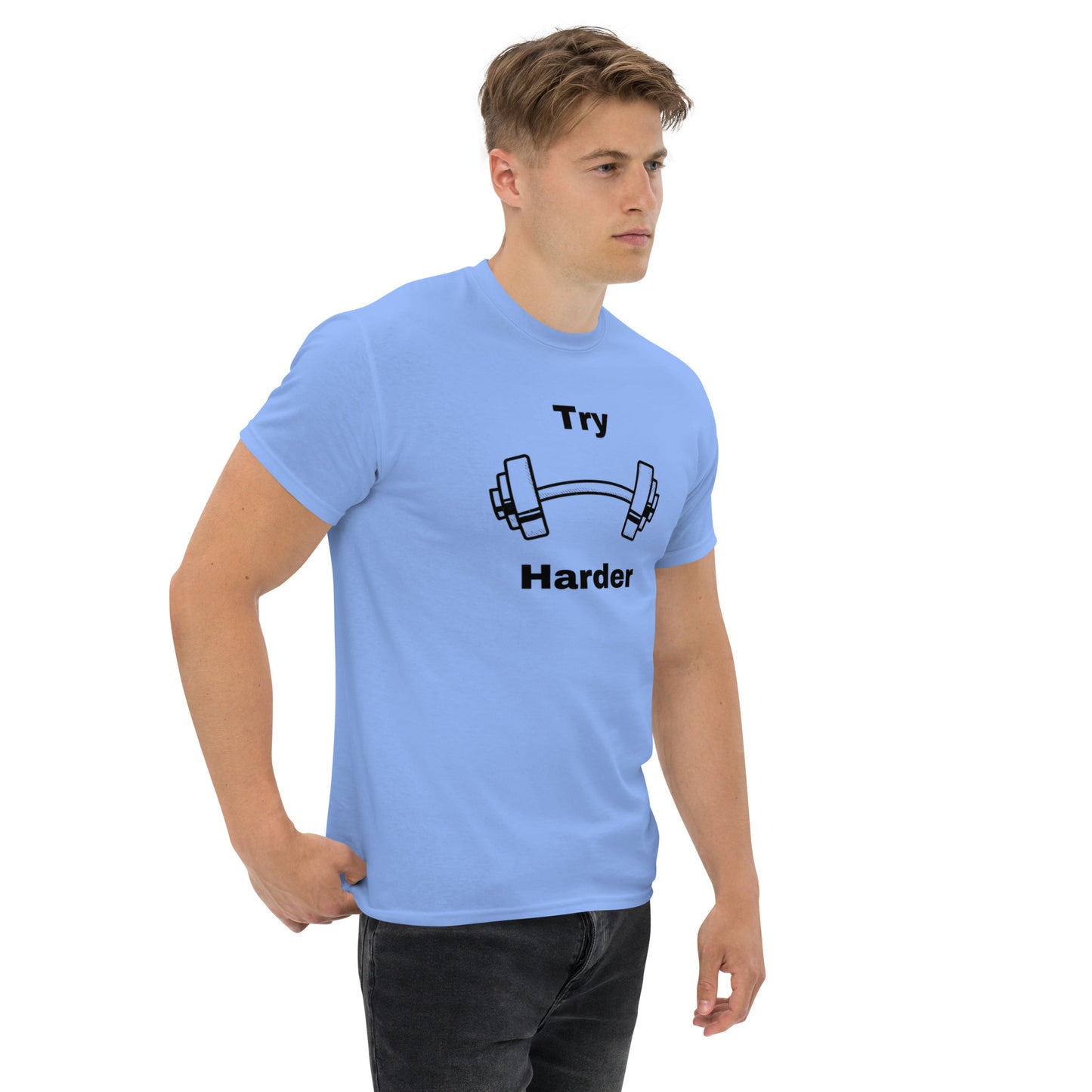 Try Harder Unisex Tee by EraofInk