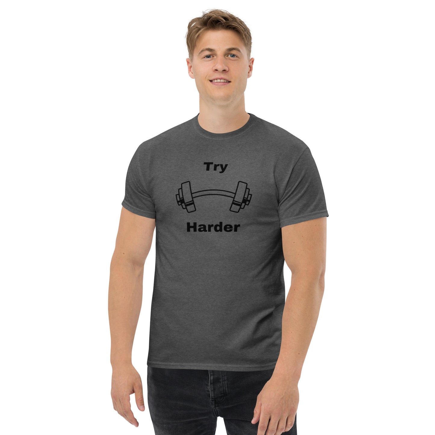 Try Harder Unisex Tee by EraofInk