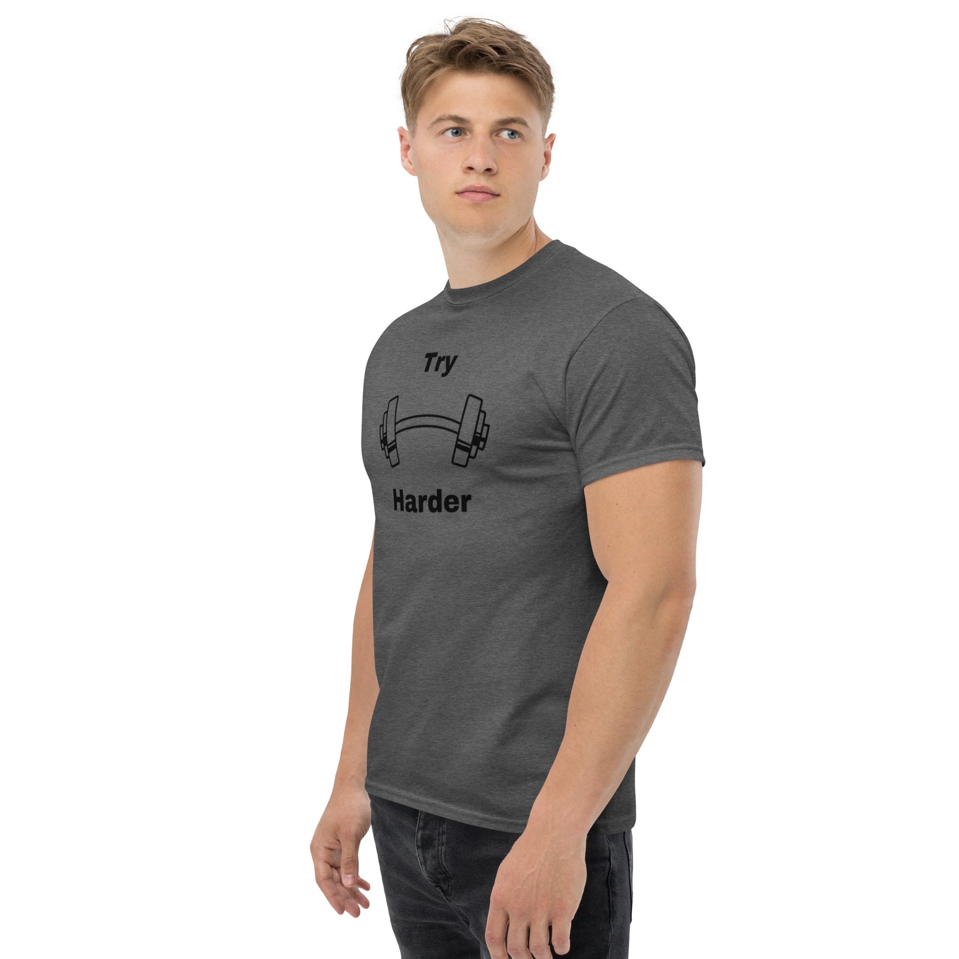 Try Harder Unisex Tee by EraofInk