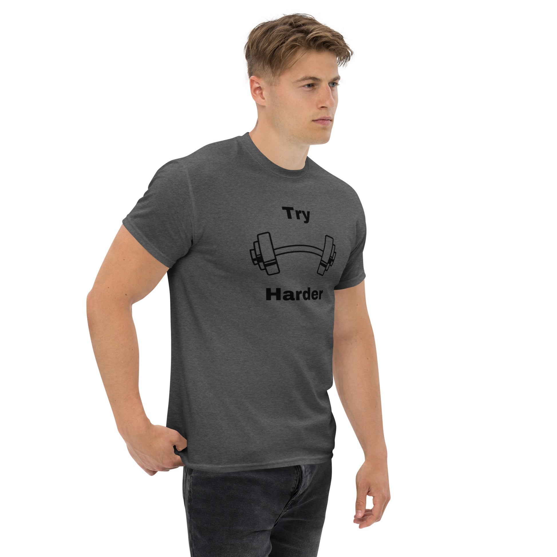 Try Harder Unisex Tee by EraofInk