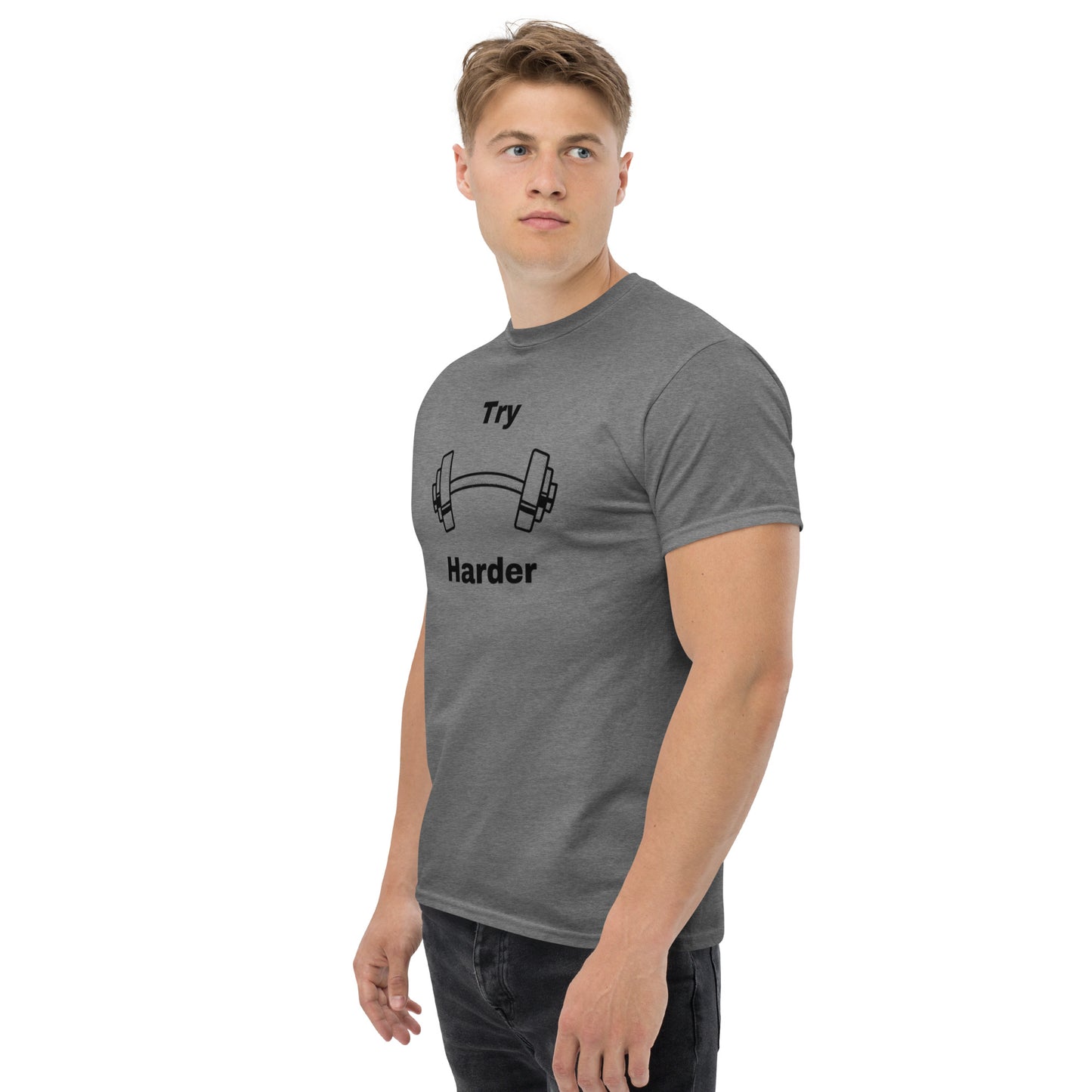 Try Harder Unisex Tee by EraofInk