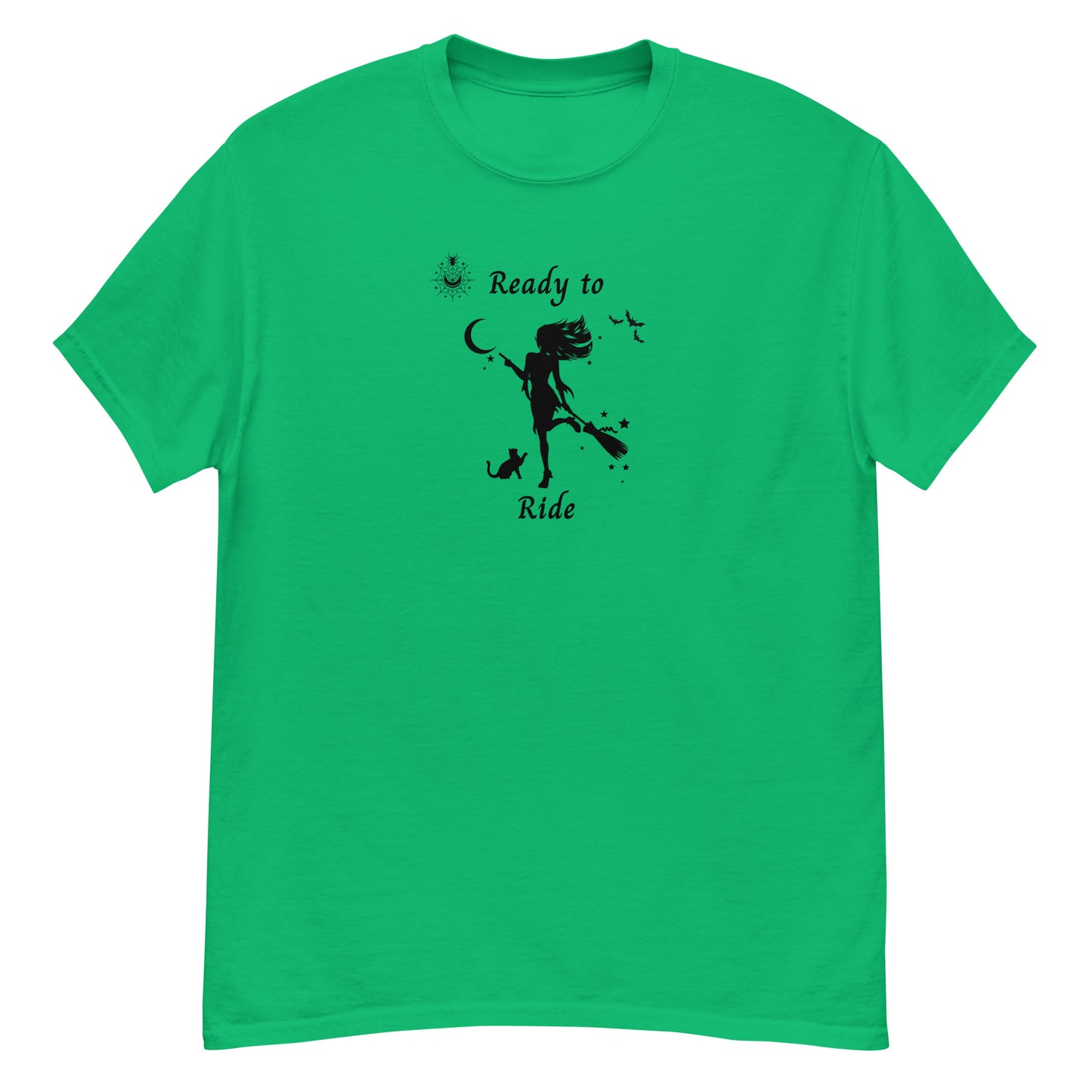 Witch Sexy Halloween Women's Tee Ready to RIDE by EraofInk