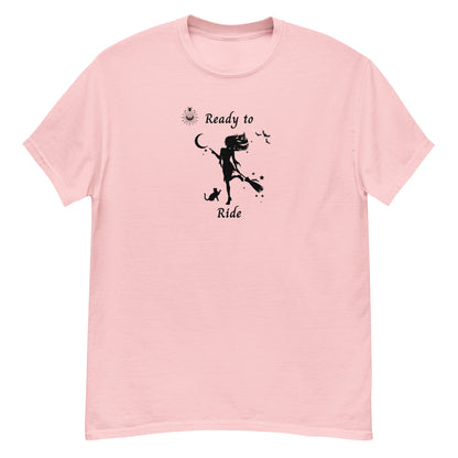 Witch Sexy Halloween Women's Tee Ready to RIDE by EraofInk