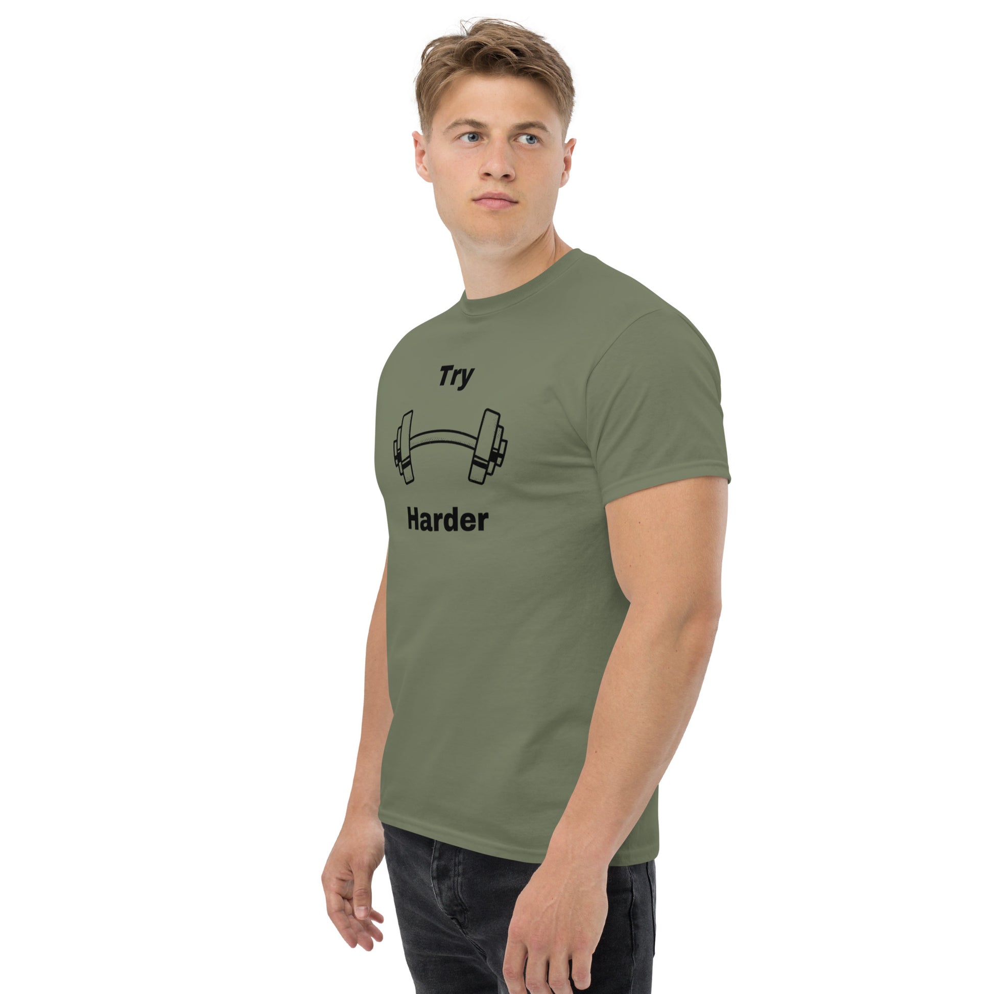 Try Harder Unisex Tee by EraofInk