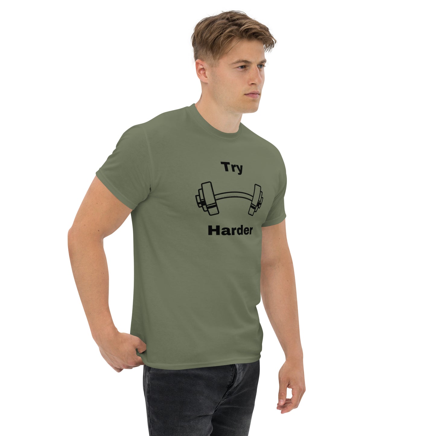 Try Harder Unisex Tee by EraofInk