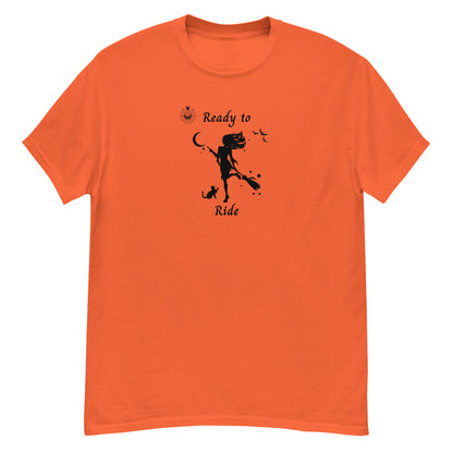 Witch Sexy Halloween Women's Tee Ready to RIDE by EraofInk