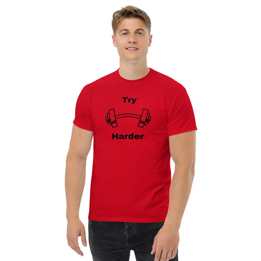 Try Harder Unisex Tee by EraofInk