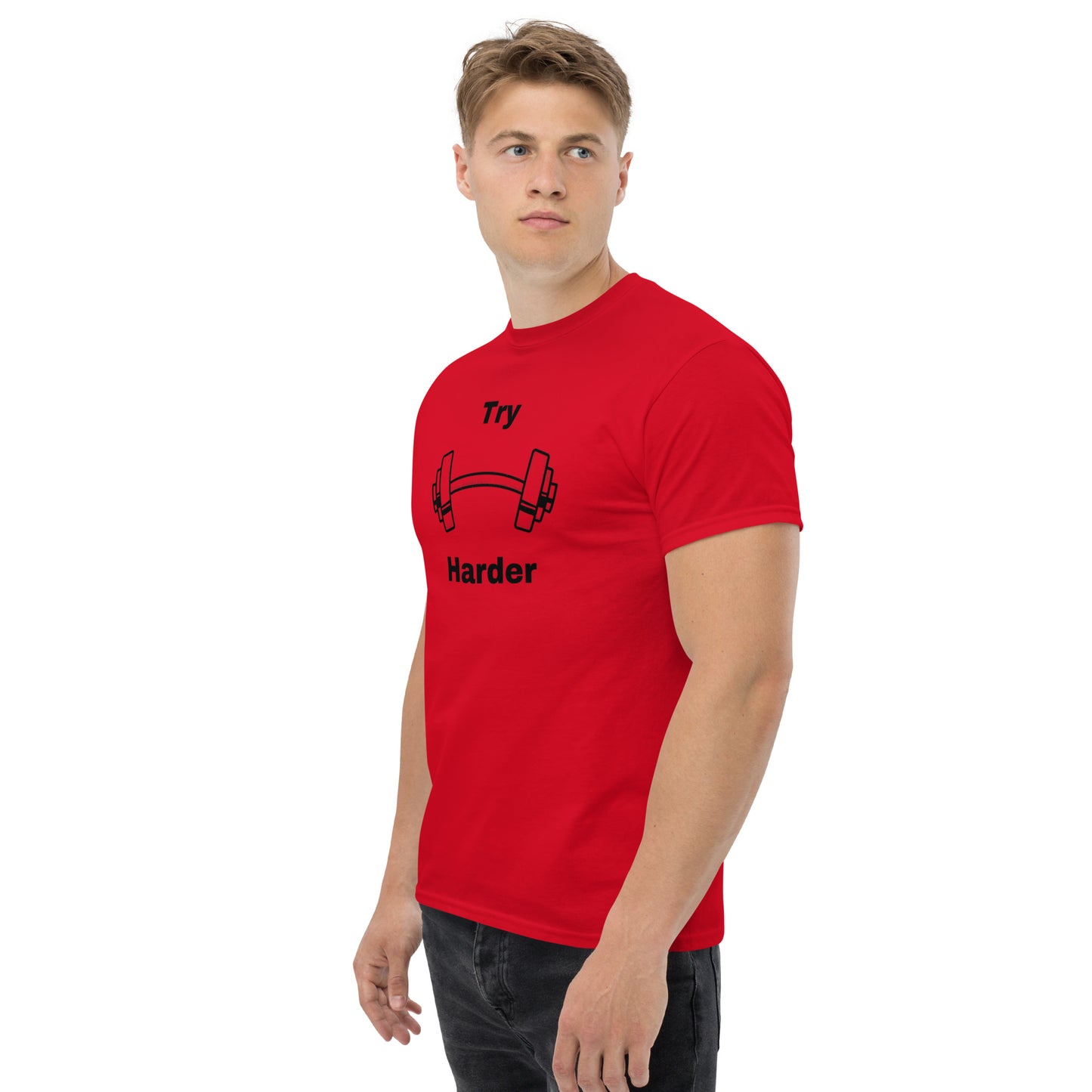 Try Harder Unisex Tee by EraofInk