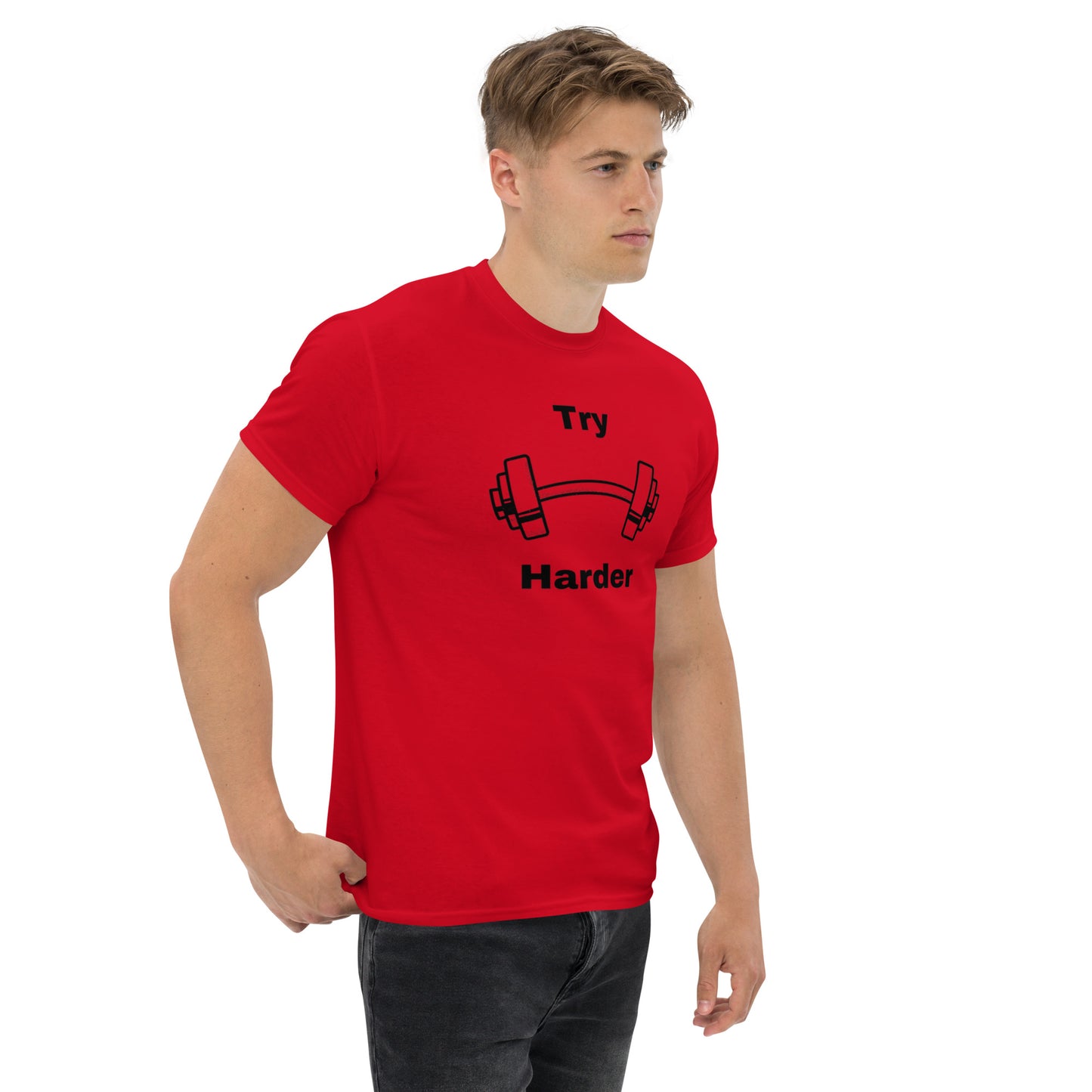 Try Harder Unisex Tee by EraofInk