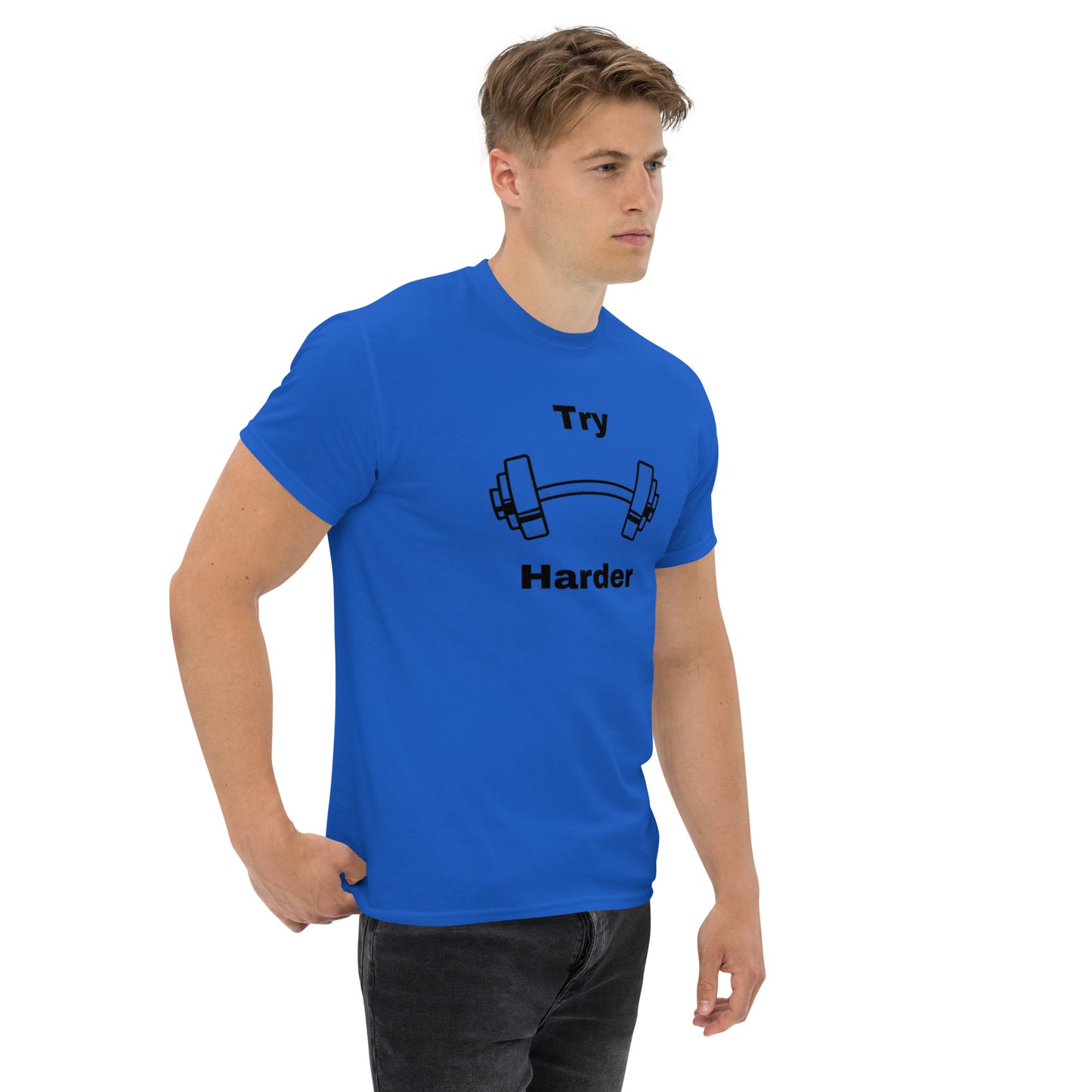 Try Harder Unisex Tee by EraofInk