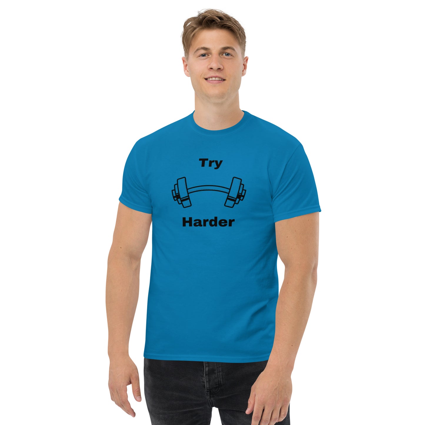 Try Harder Unisex Tee by EraofInk