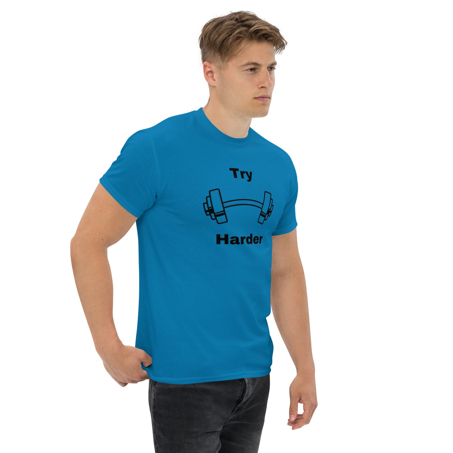 Try Harder Unisex Tee by EraofInk