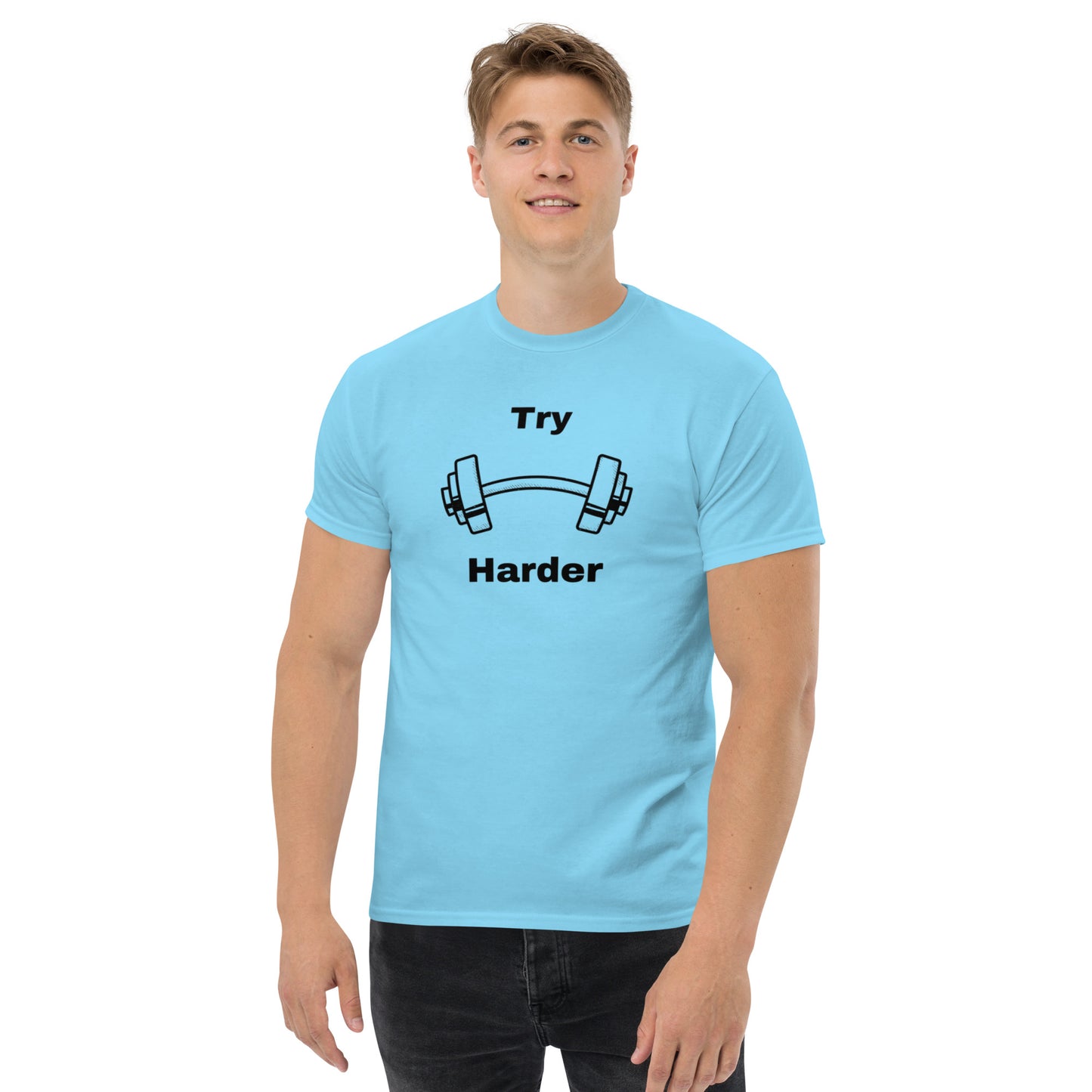 Try Harder Unisex Tee by EraofInk