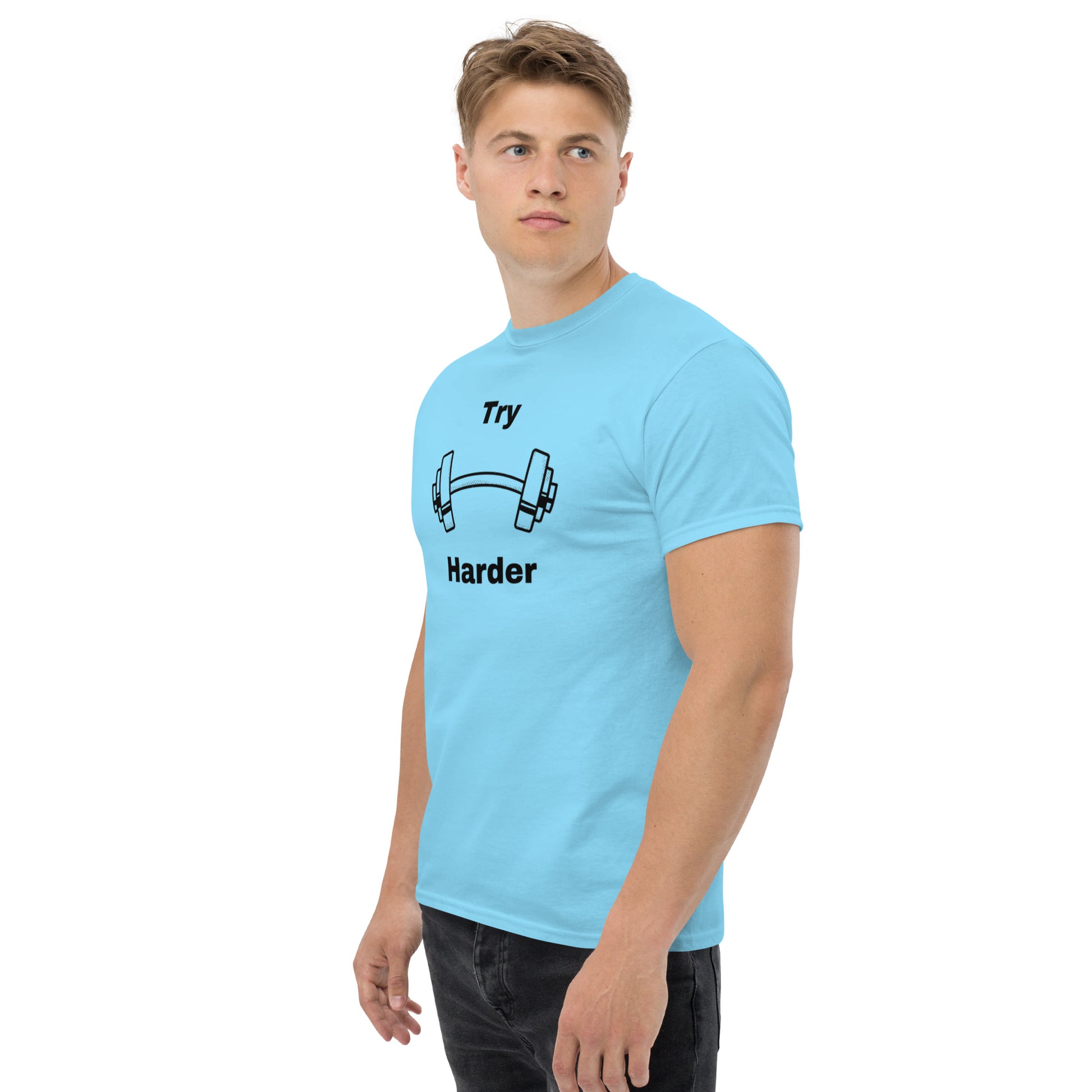 Try Harder Unisex Tee by EraofInk