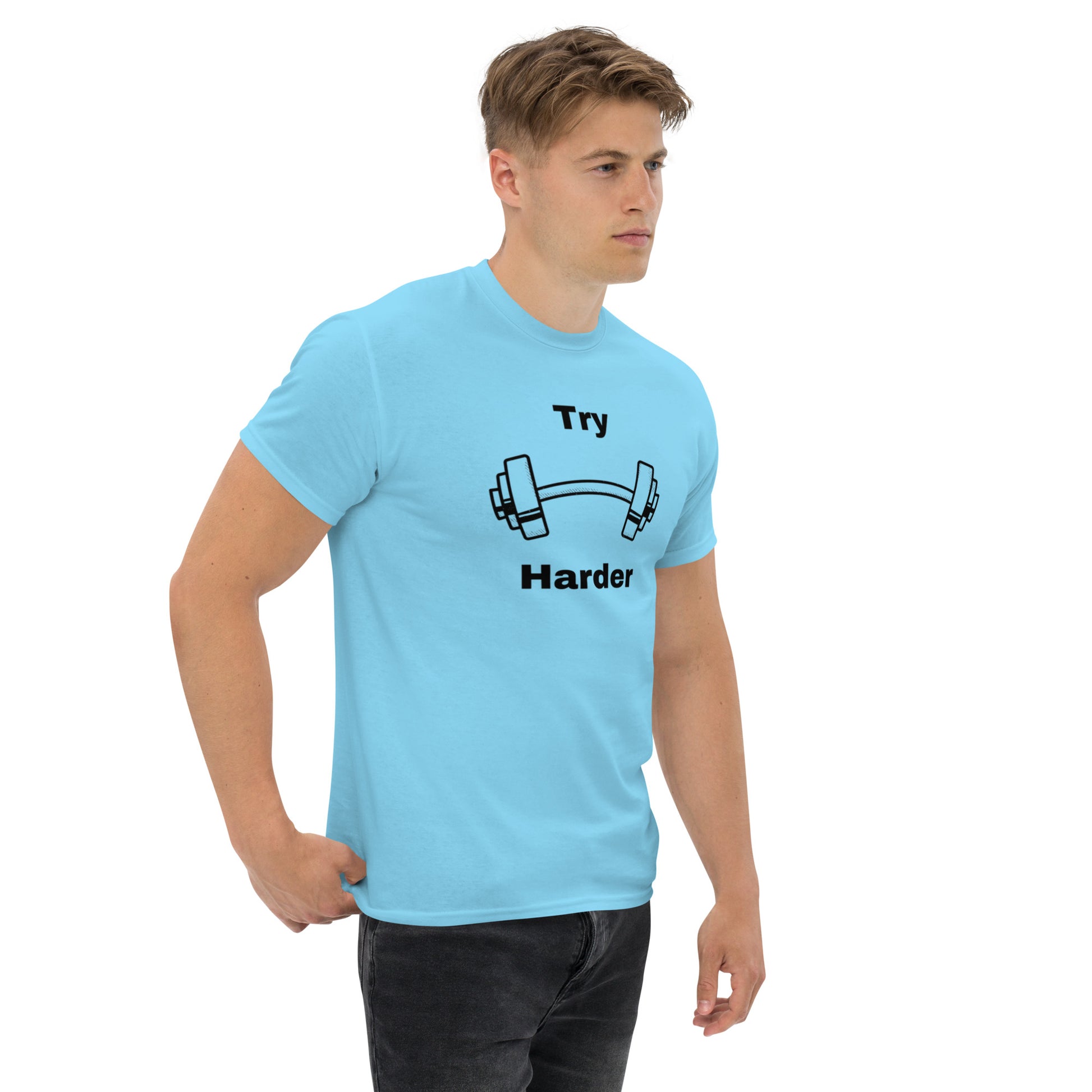 Try Harder Unisex Tee by EraofInk