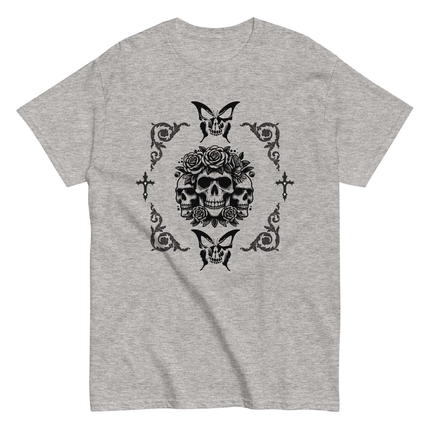 Skulls & Roses Unisex Tee by EraofInk