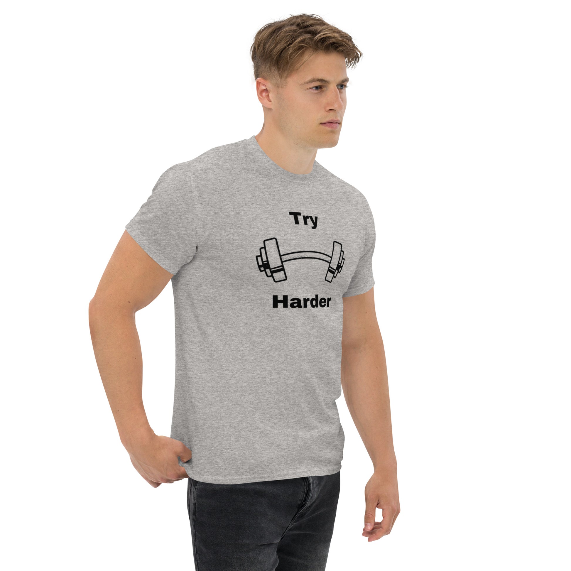 Try Harder Unisex Tee by EraofInk