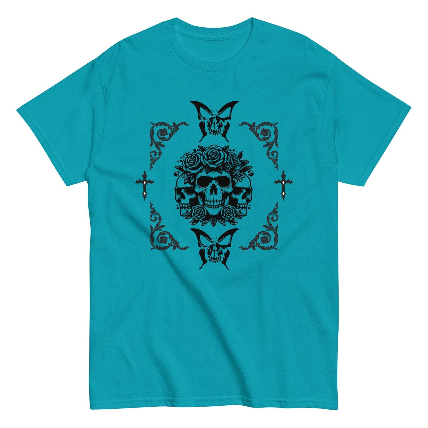Skulls & Roses Unisex Tee by EraofInk