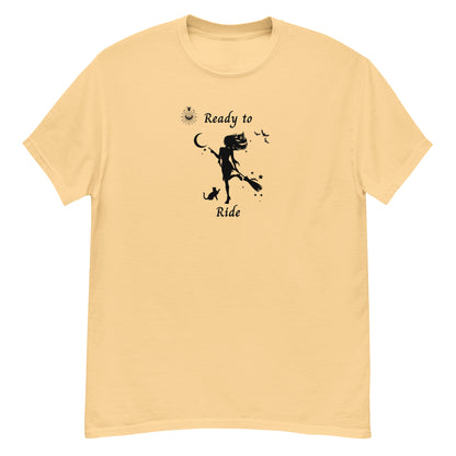 Witch Sexy Halloween Women's Tee Ready to RIDE by EraofInk