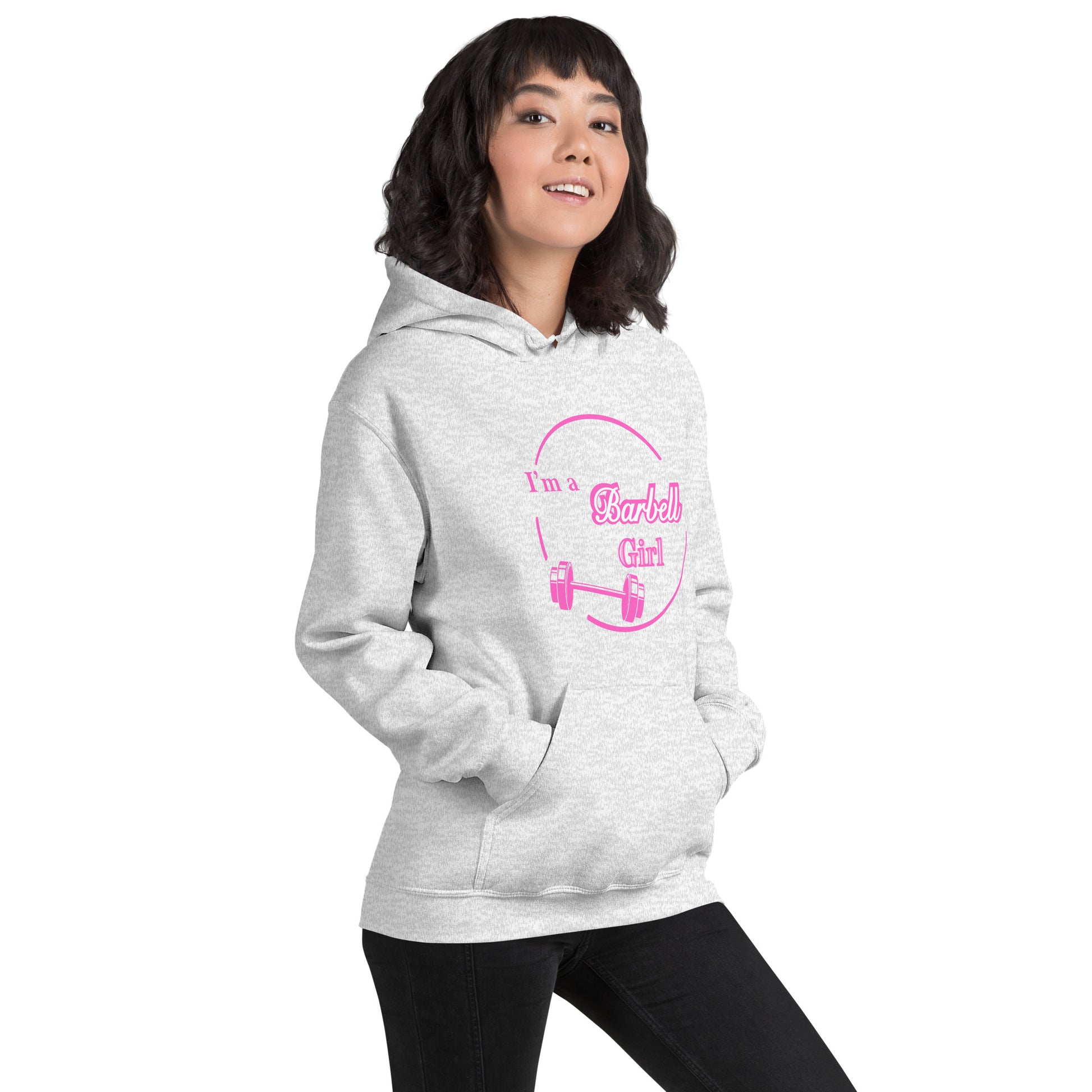 I'm A Barbell Girl Unisex Hoodie by EraofInk