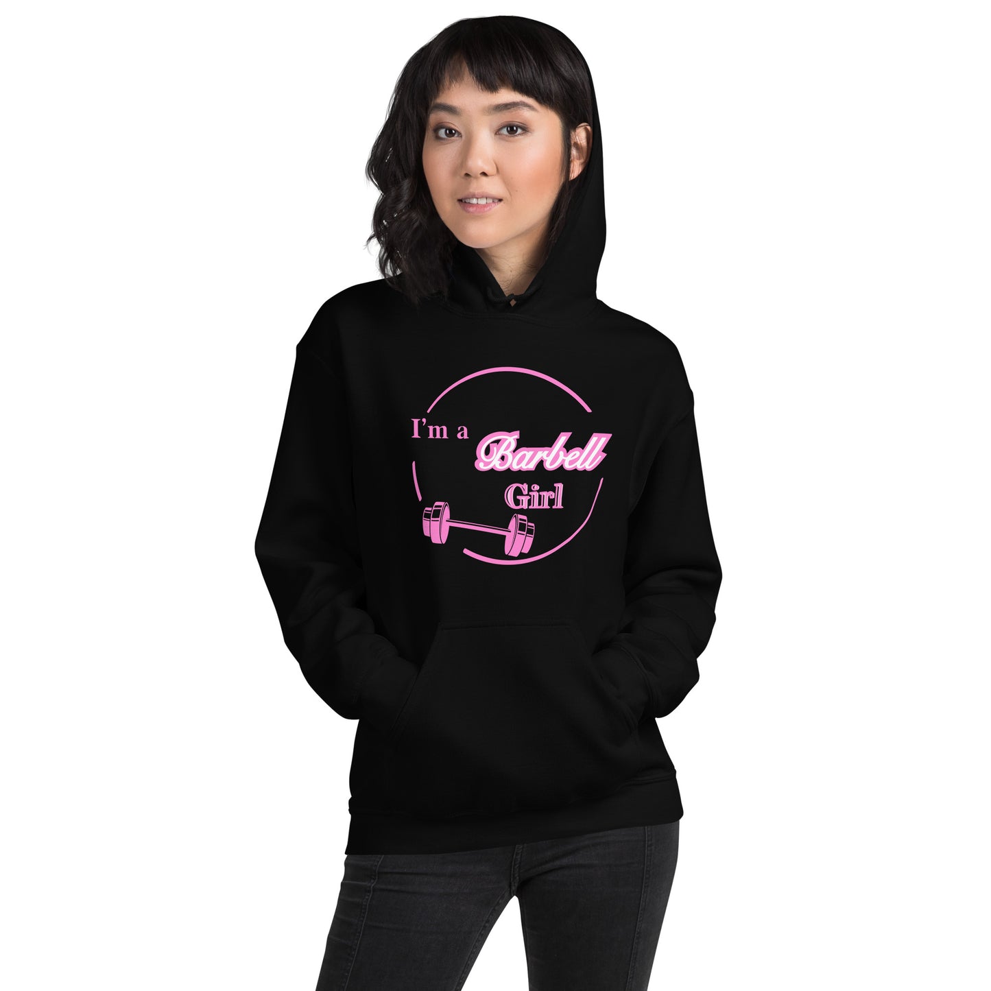 I'm A Barbell Girl Unisex Hoodie by EraofInk