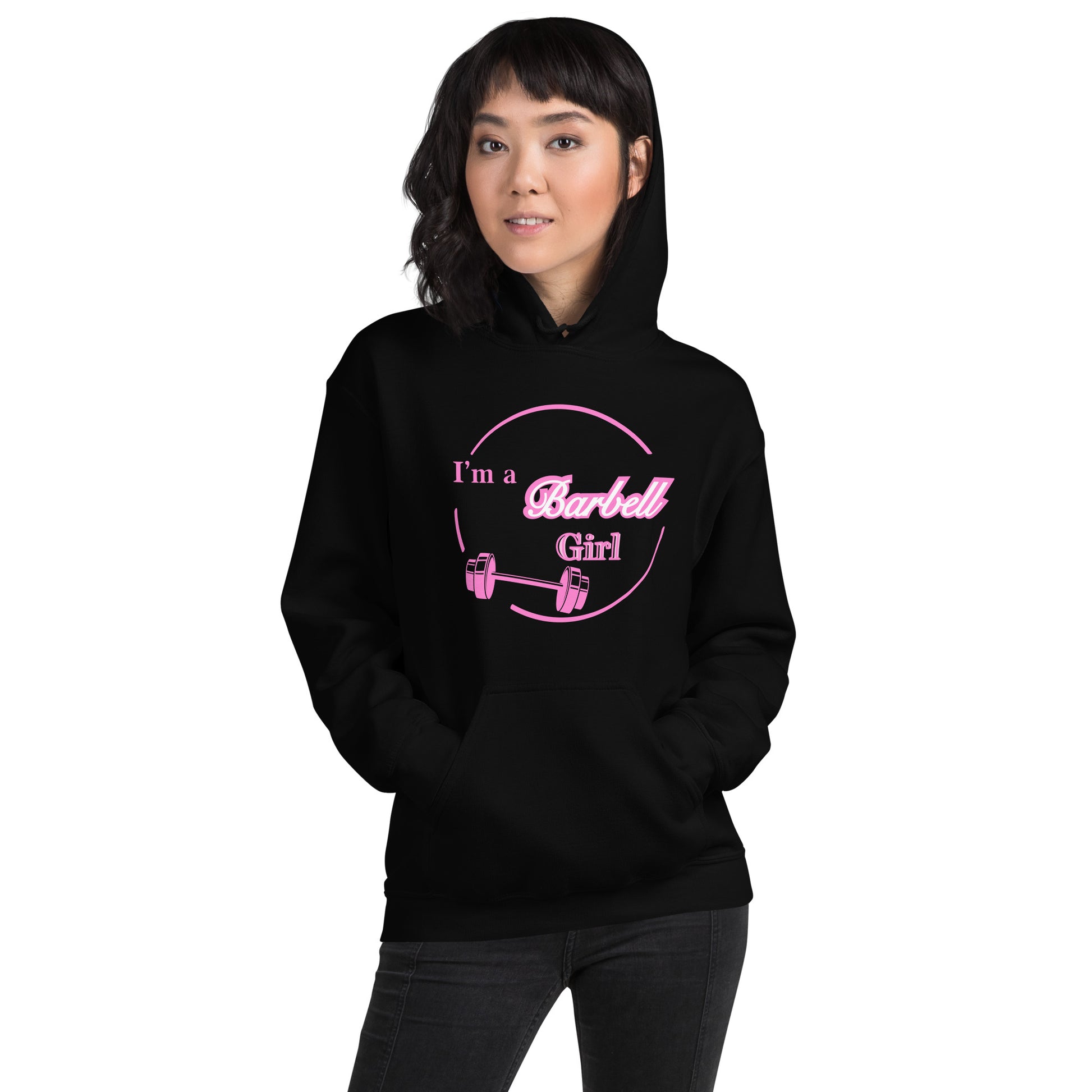 I'm A Barbell Girl Unisex Hoodie by EraofInk