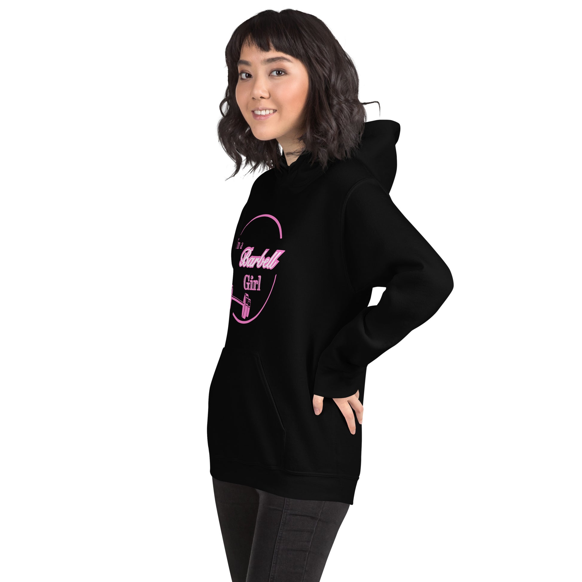 I'm A Barbell Girl Unisex Hoodie by EraofInk