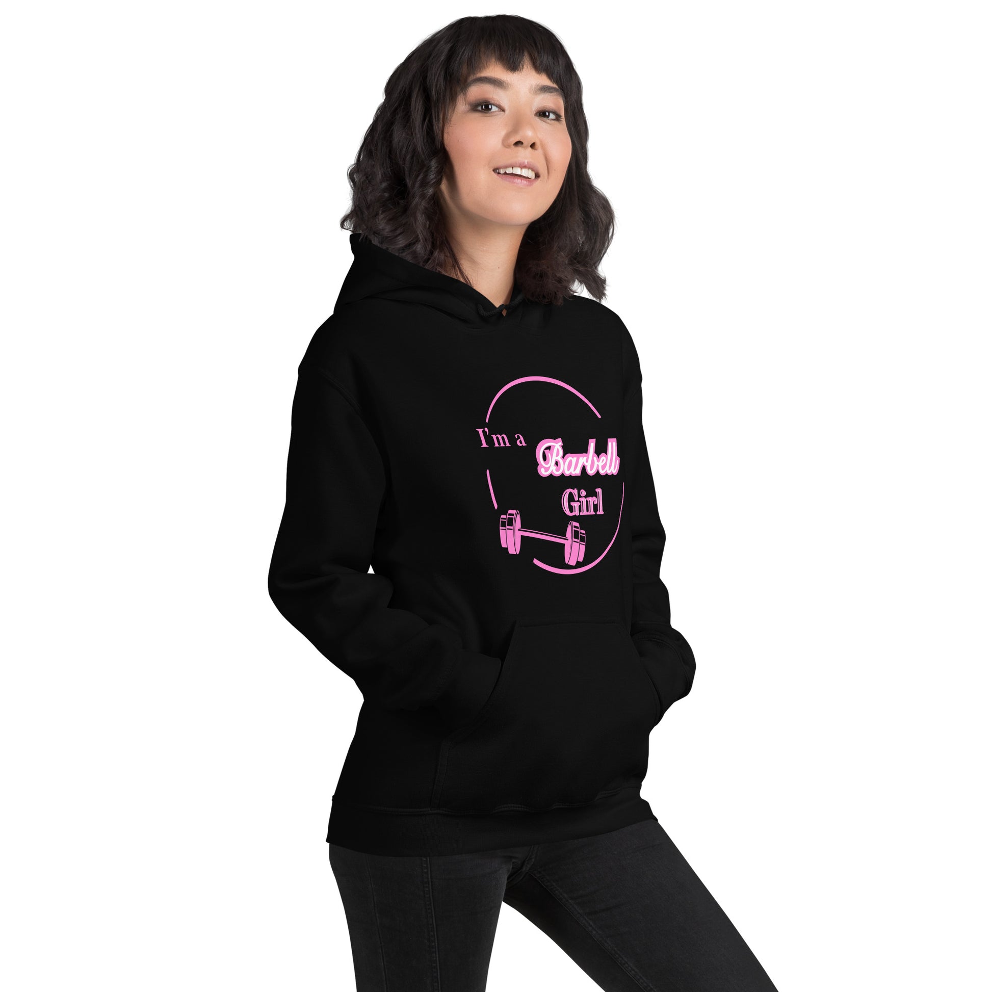 I'm A Barbell Girl Unisex Hoodie by EraofInk