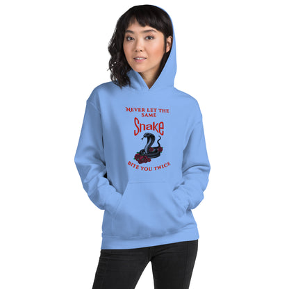 Never let the same snake bite you twice - Unisex Hoodie - by RecreatingKrista