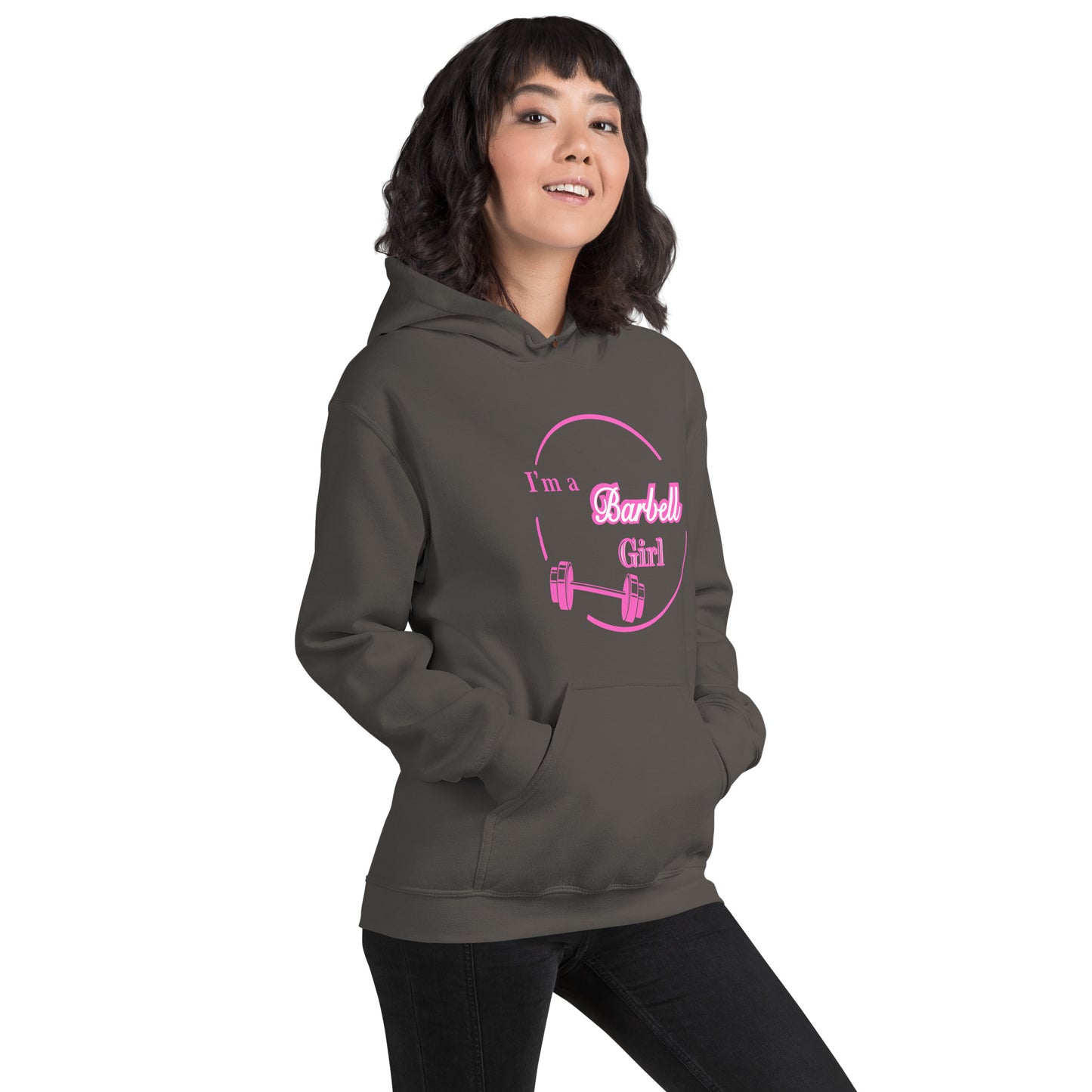I'm A Barbell Girl Unisex Hoodie by EraofInk