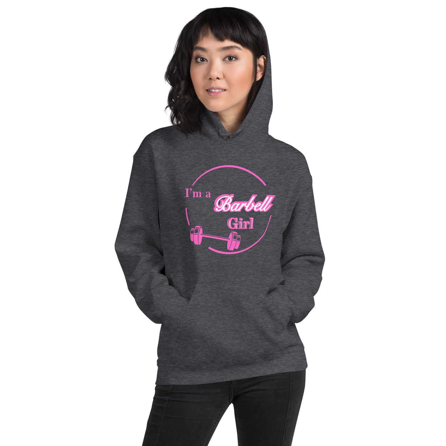 I'm A Barbell Girl Unisex Hoodie by EraofInk
