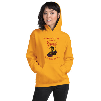Never let the same snake bite you twice - Unisex Hoodie - by RecreatingKrista
