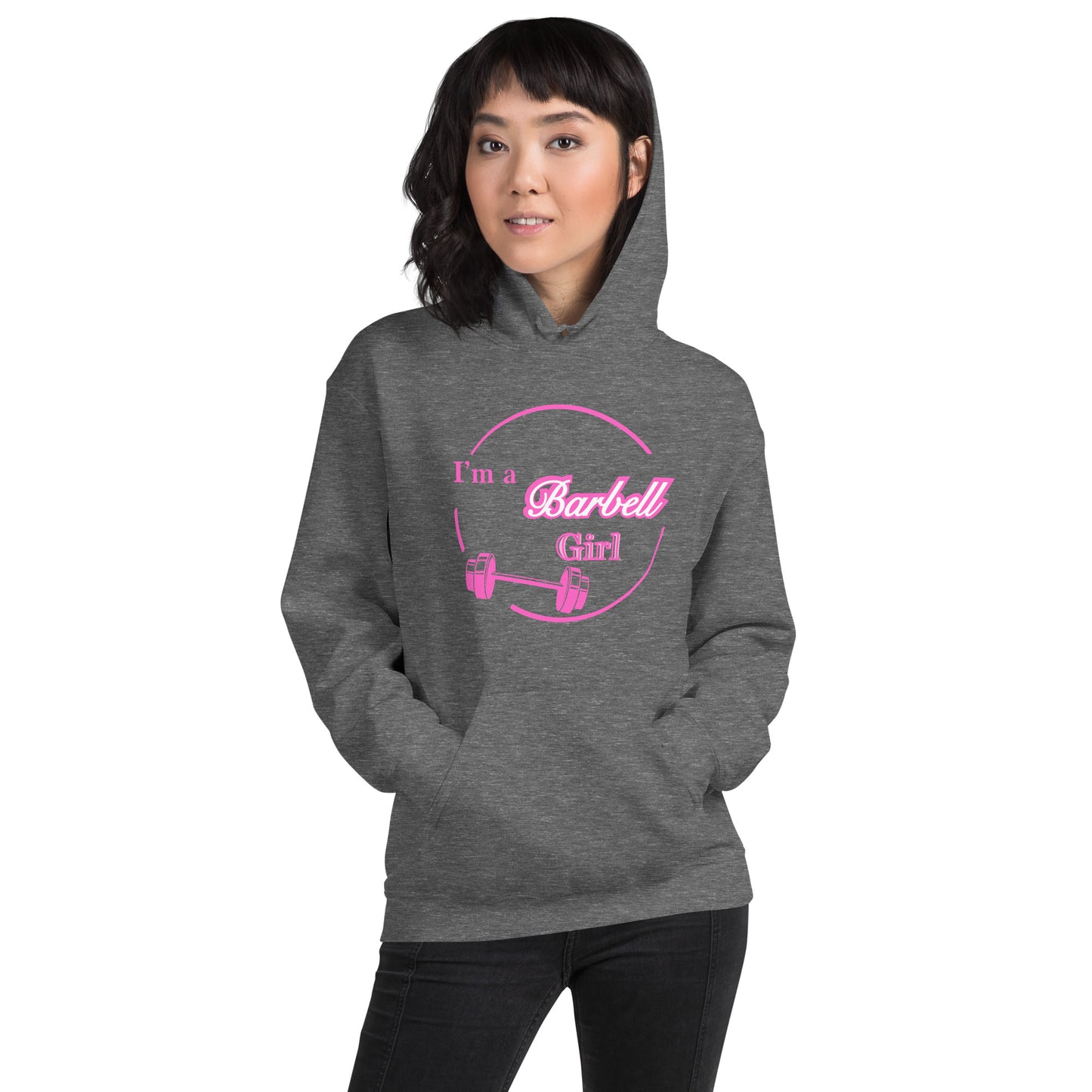 I'm A Barbell Girl Unisex Hoodie by EraofInk