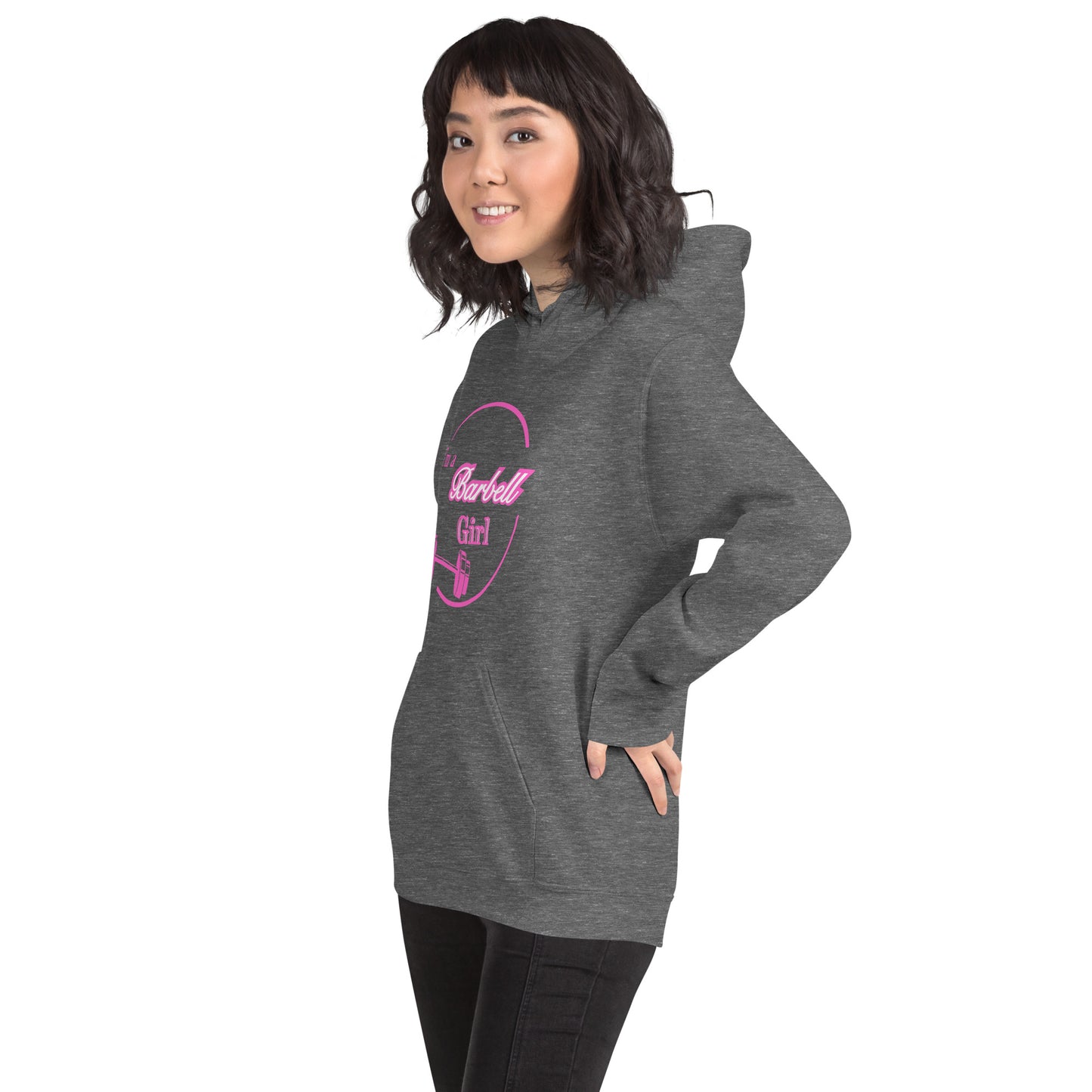 I'm A Barbell Girl Unisex Hoodie by EraofInk
