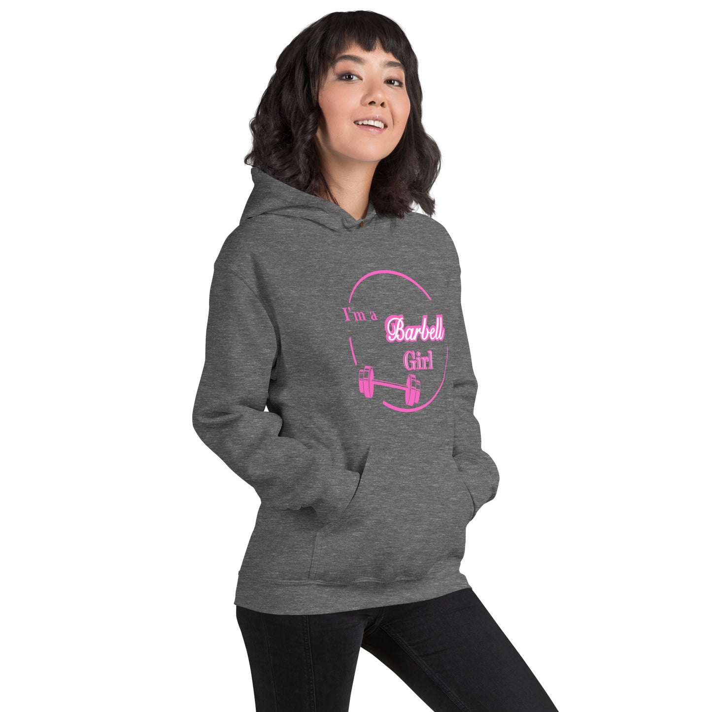 I'm A Barbell Girl Unisex Hoodie by EraofInk
