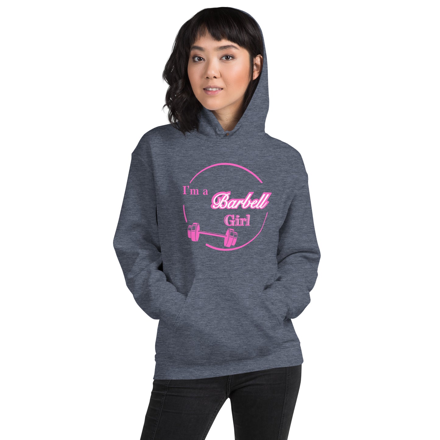 I'm A Barbell Girl Unisex Hoodie by EraofInk
