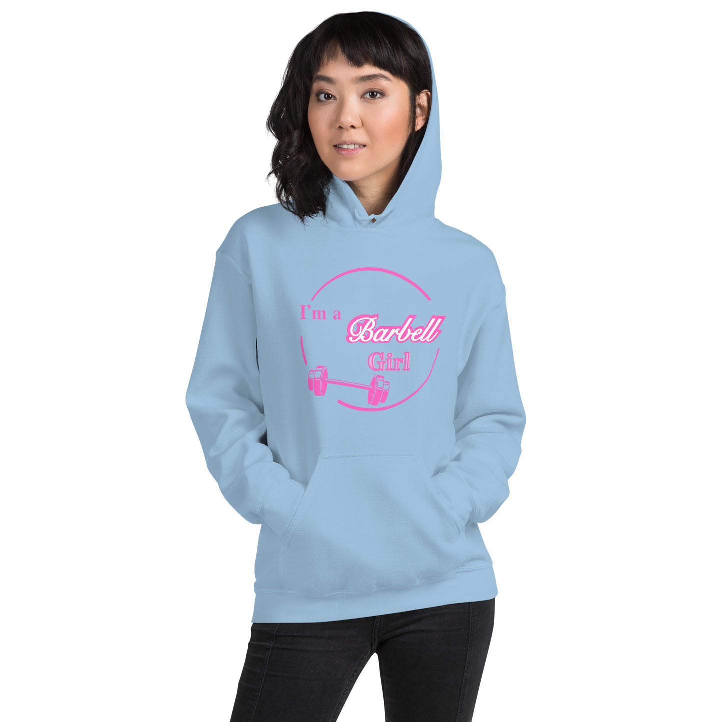 I'm A Barbell Girl Unisex Hoodie by EraofInk
