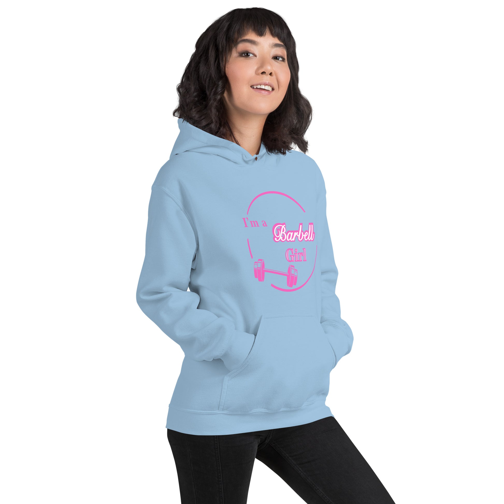 I'm A Barbell Girl Unisex Hoodie by EraofInk