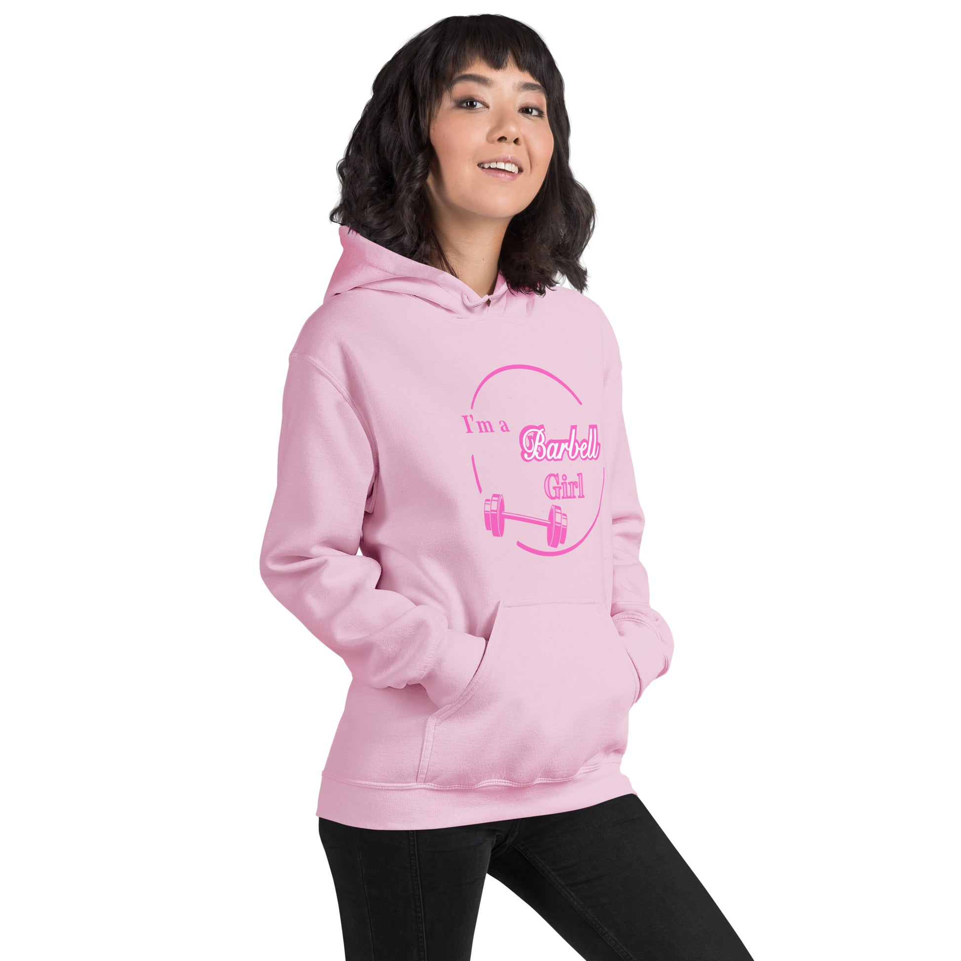 I'm A Barbell Girl Unisex Hoodie by EraofInk