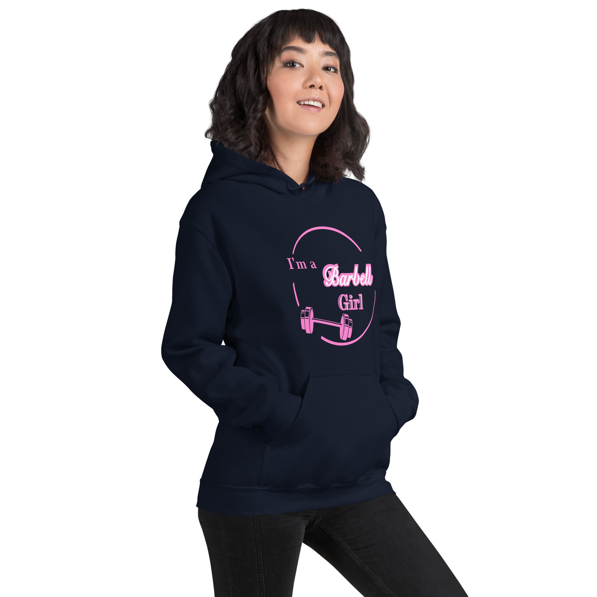 I'm A Barbell Girl Unisex Hoodie by EraofInk